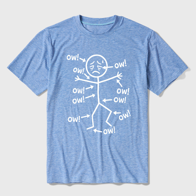 Ow Ow Ow Ultra Soft Heather Tees