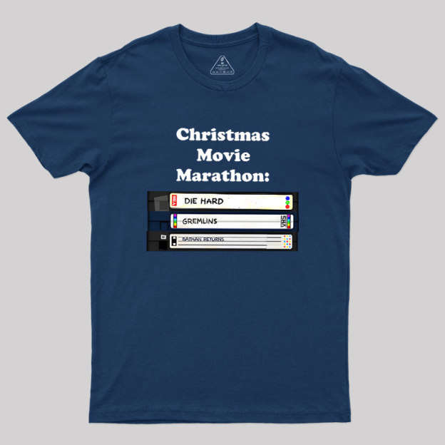 Christmas Movie Marathon Geek T-Shirt