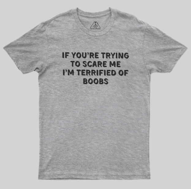 Terrified Humor Geek T-Shirt