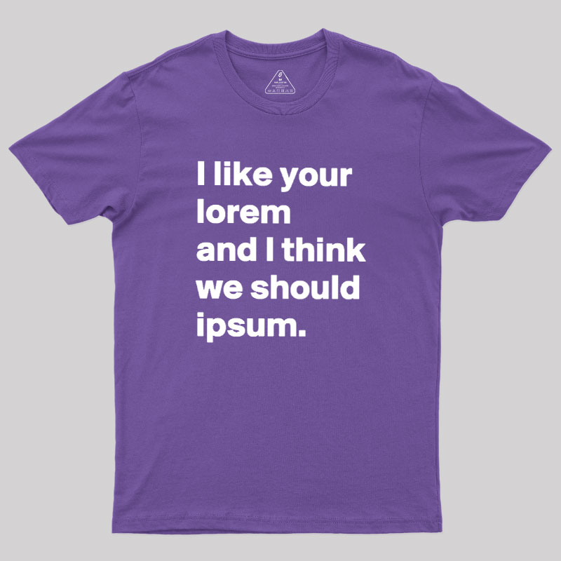 Lorem & Ipsum Geek T-Shirt