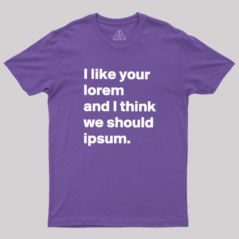 Lorem & Ipsum Geek T-Shirt