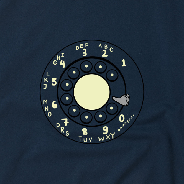 Rotary Dial Geek Retro Raglan T-Shirt