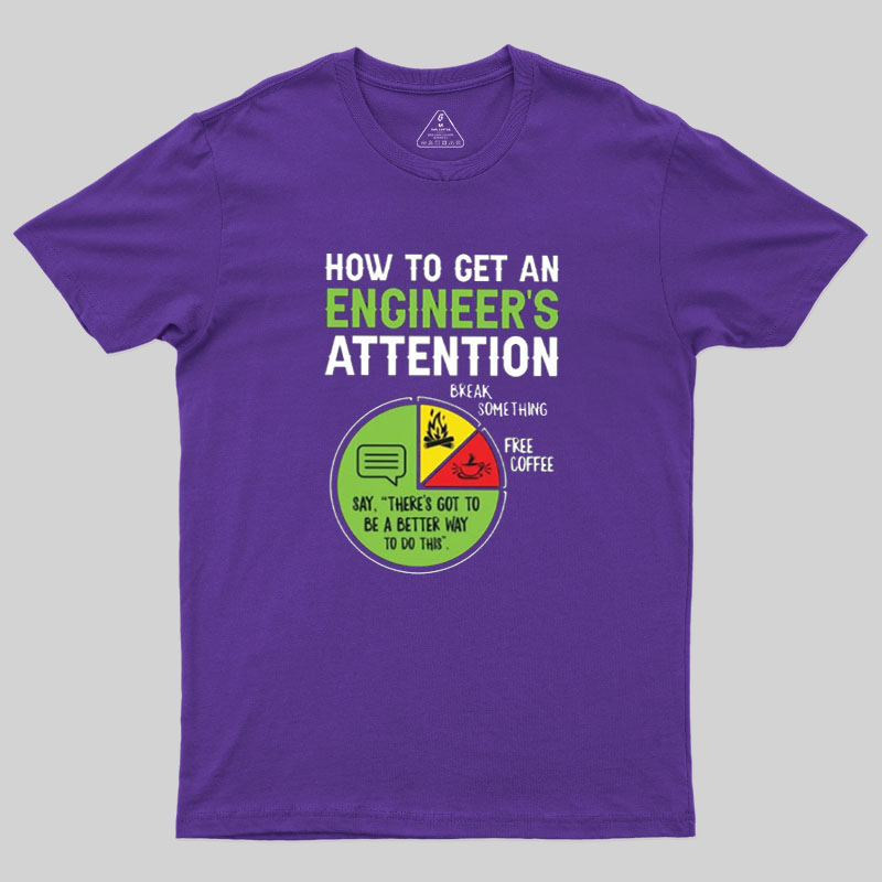 An Engineer's Guide to Attention Geek T-Shirt