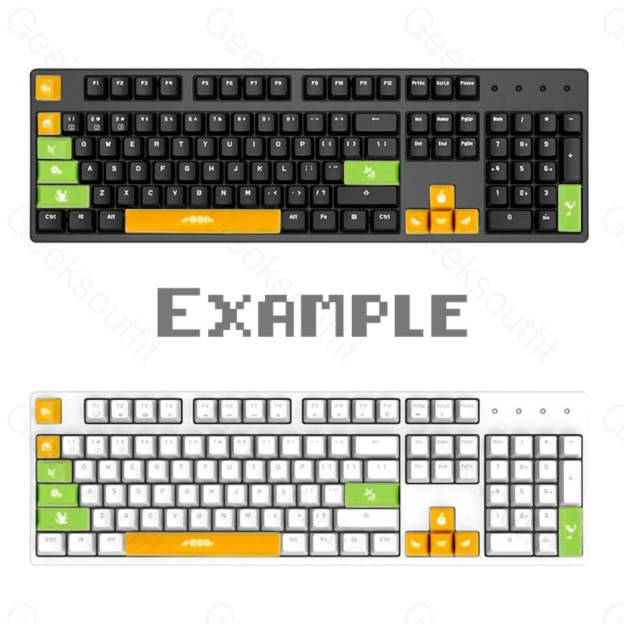 12mm Height PBT OEM MX Switch Lemon Keycaps Set [12 pcs] - Geeksoutfit
