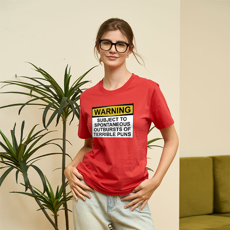 SUBJECT TO SPONTANEOUS OUTBURSTS OF TERRIBLE PUNS Geek T-Shirt