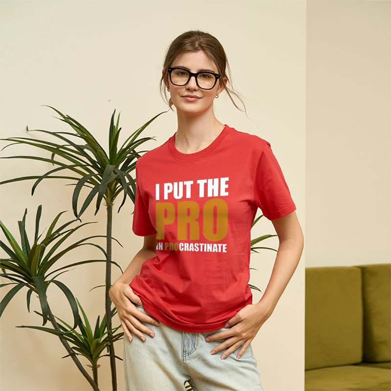 I Put The PRO In Procrastination Geek T-Shirt