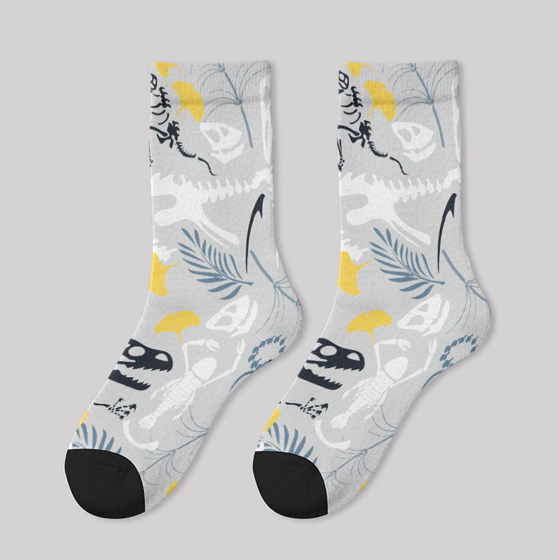 Paleontological Fossils Men's Socks