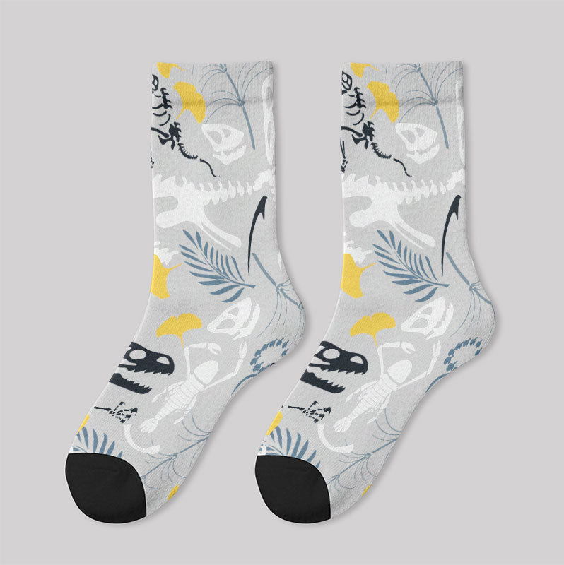 Paleontological Fossils Men's Socks