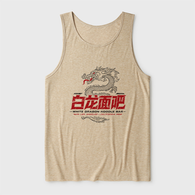 White Dragon Noodle Bar Ultra Soft Heather Tank