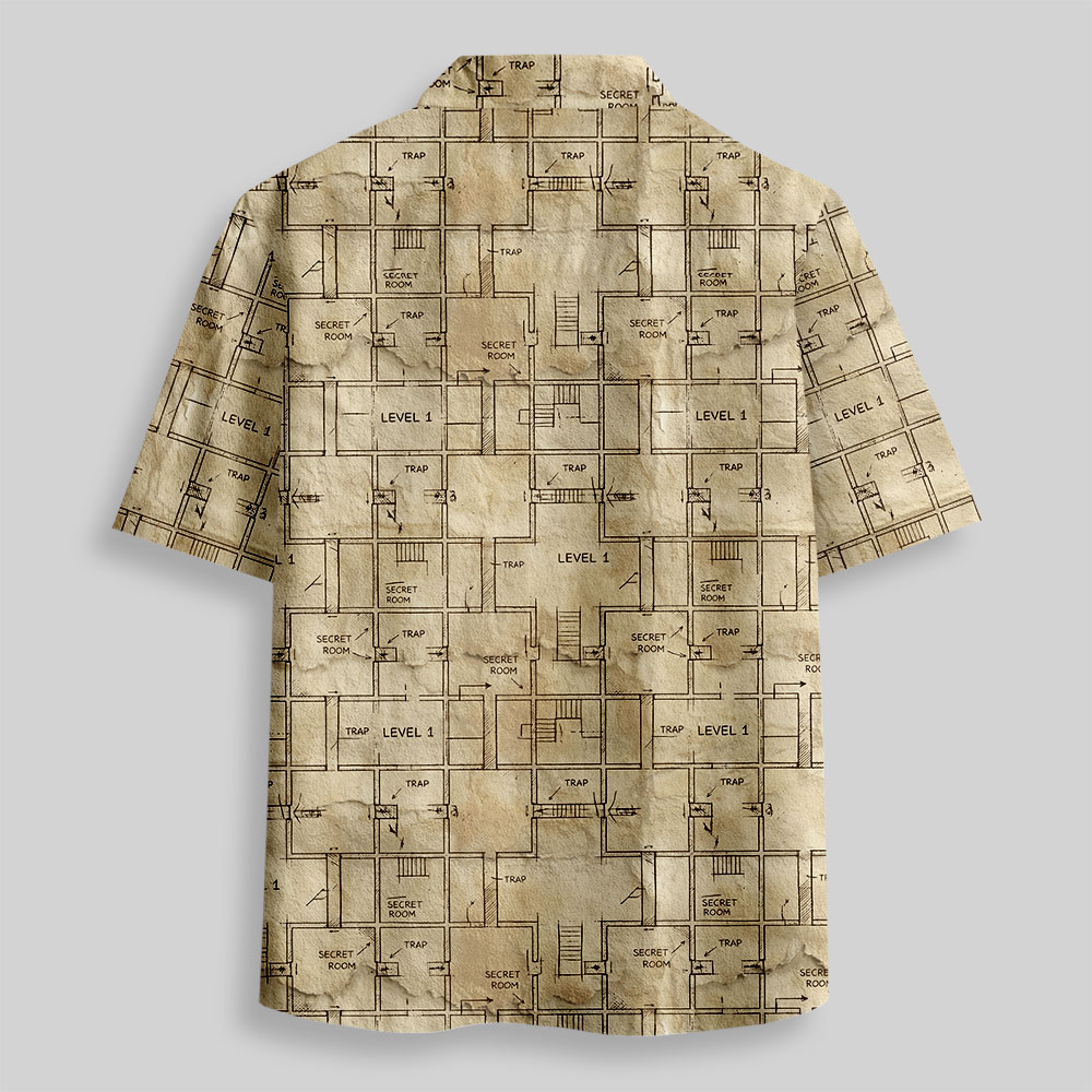 The Dungeon Game Button Up Pocket Shirt
