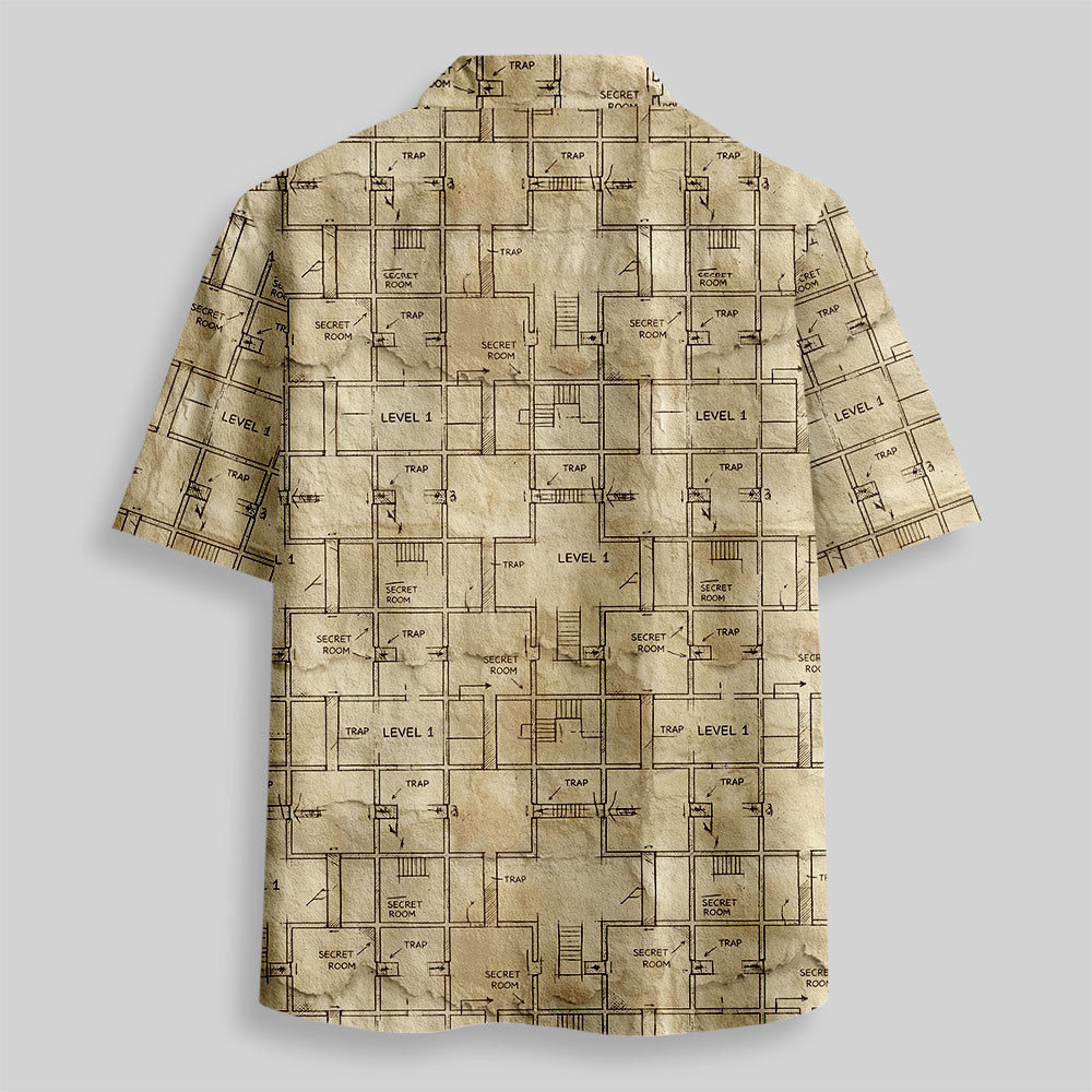 The Dungeon Game Button Up Pocket Shirt