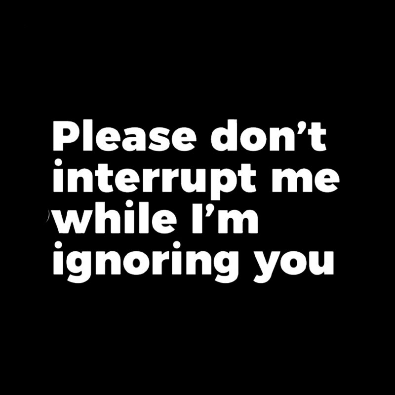 Don't Interrupt Me Geek T-Shirt