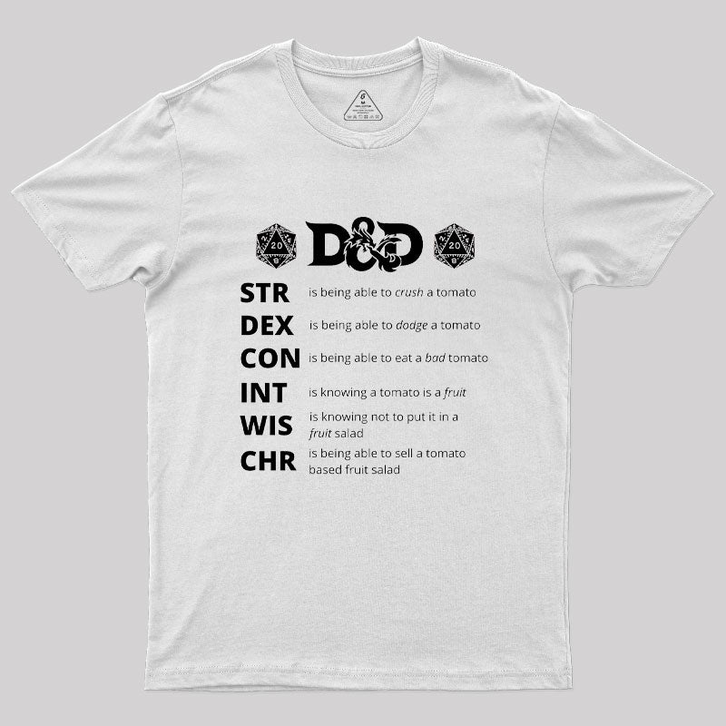 Dungeons And Dragons Gift Geek T-Shirt