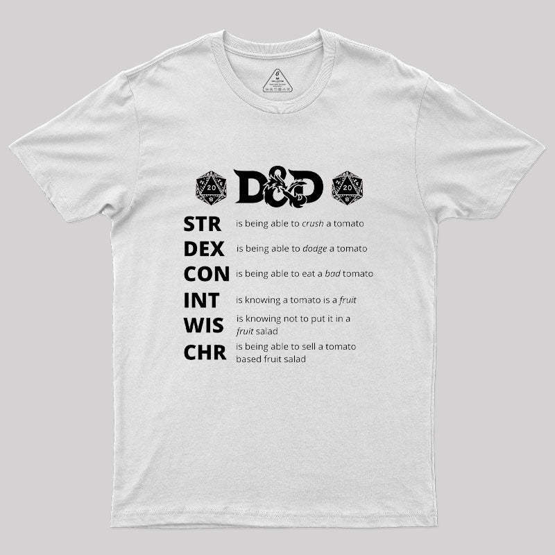 Dungeons And Dragons Gift Geek T-Shirt