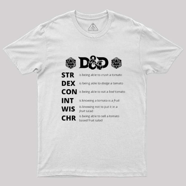 Dungeons And Dragons Gift Geek T-Shirt