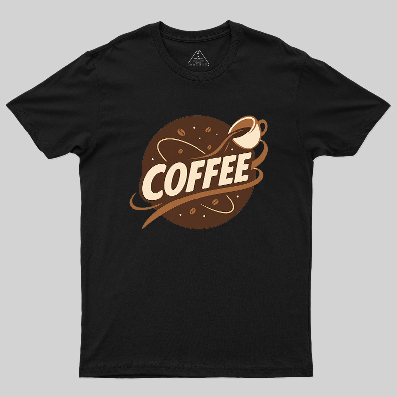 Coffee Lover Pouring Coffee Cup Geek T-Shirt