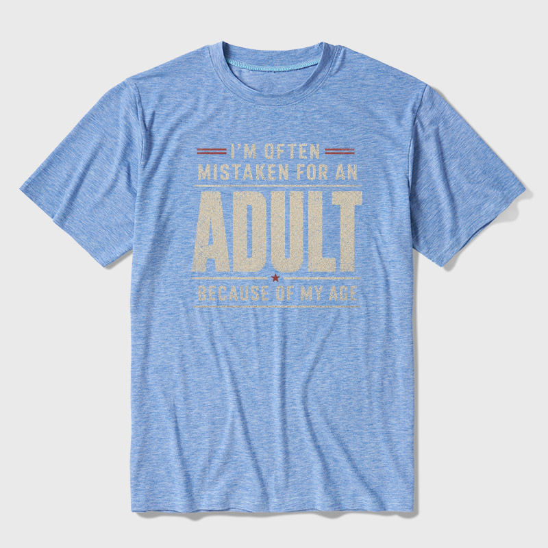 I'm Often Mistaken For An Adult Ultra Soft Heather Tee