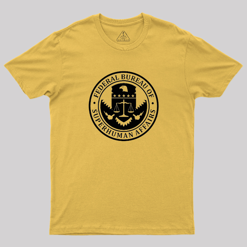 Federal Bureau Of Superhuman Affairs Geek T-Shirt