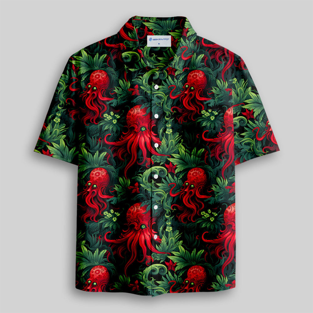 Cthulhu Button Up Pocket Shirt