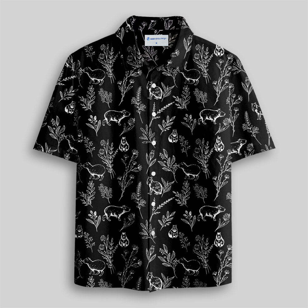 Capybara Button Up Pocket Shirt