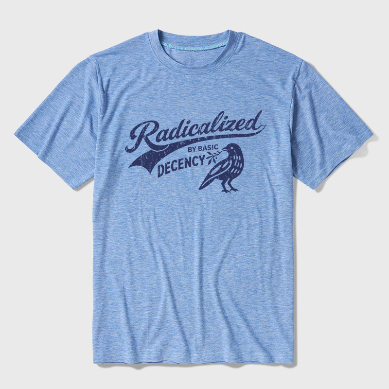 Radicalized By Basic Decency Ultra Soft Heather Tee