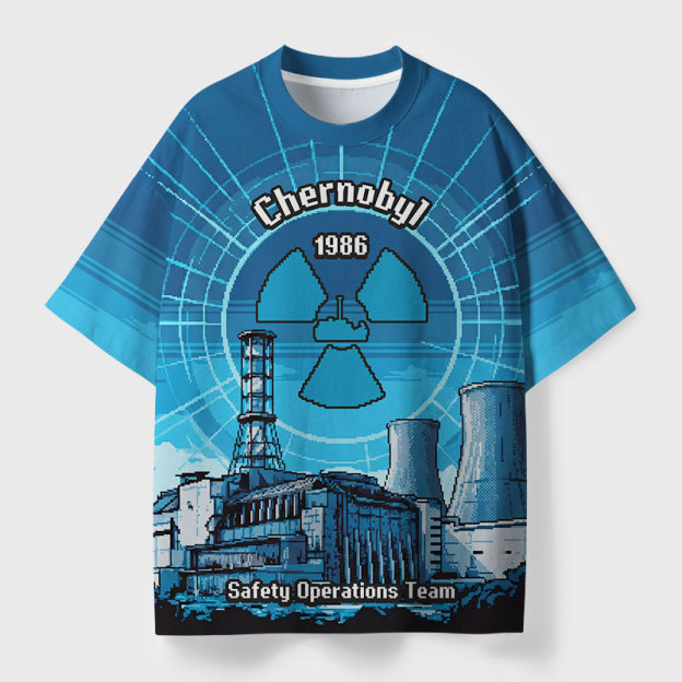 Chernobyl 1986 Geek All-Over Print T-Shirt