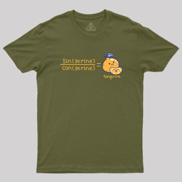 Tangerine Math Pun Geek T-Shirt