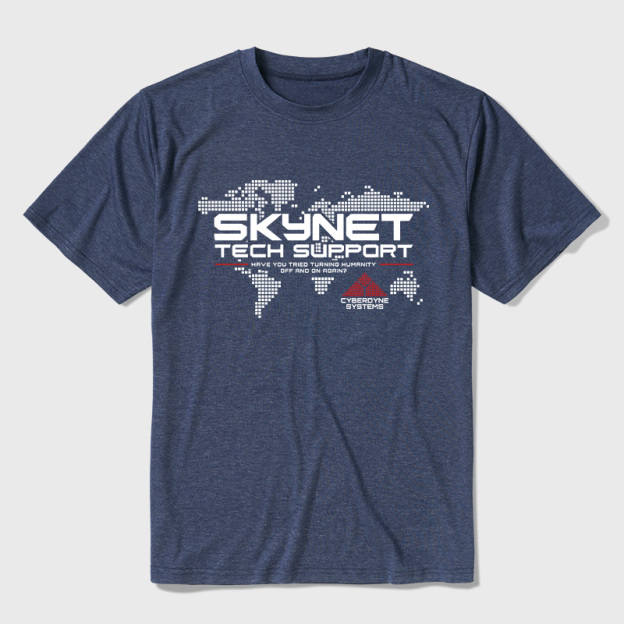 Skynet Tech Support Ultra Soft Heather Tee