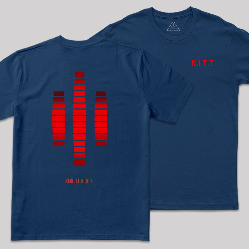 KITT Lights Front and Back Printed Geek T-Shirt