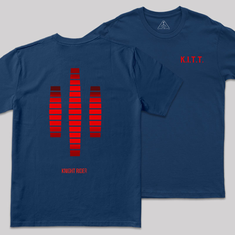 KITT Lights Front and Back Printed Geek T-Shirt