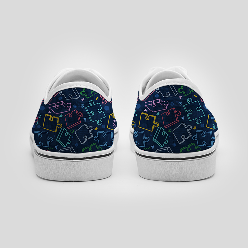 Neon Pieces Geek Canvas Shoes