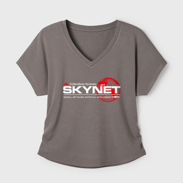 Cyberdyne Systems Skynet Geek Dolman Sleeve V-Neck Shirt