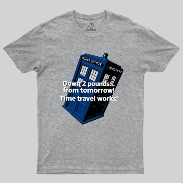 Down 2 Pounds From Tomorrow Geek T-Shirt