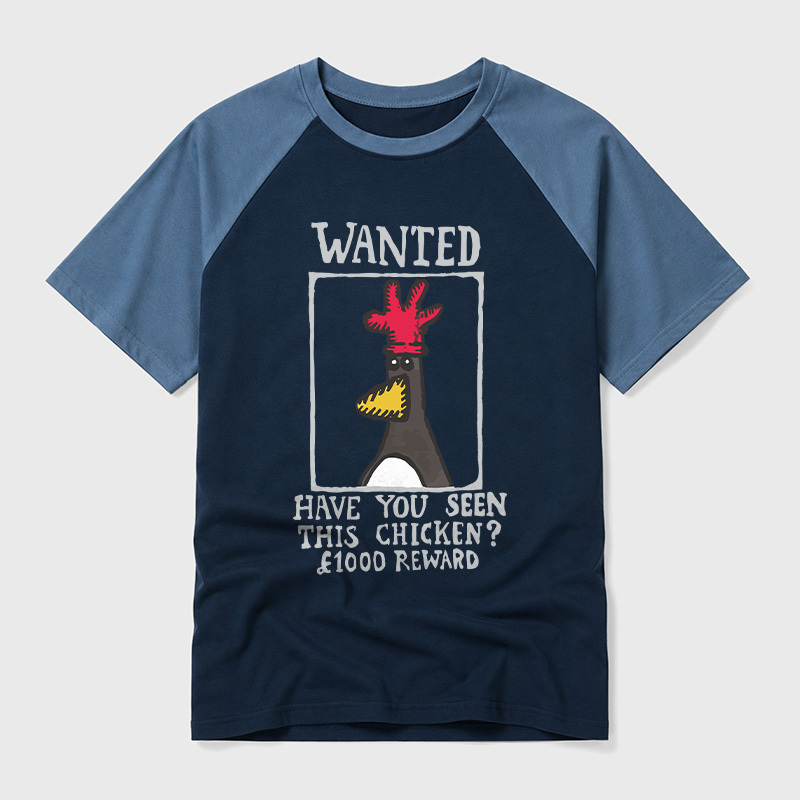 Have You Seen This Chicken Geek Retro Raglan T-Shirt