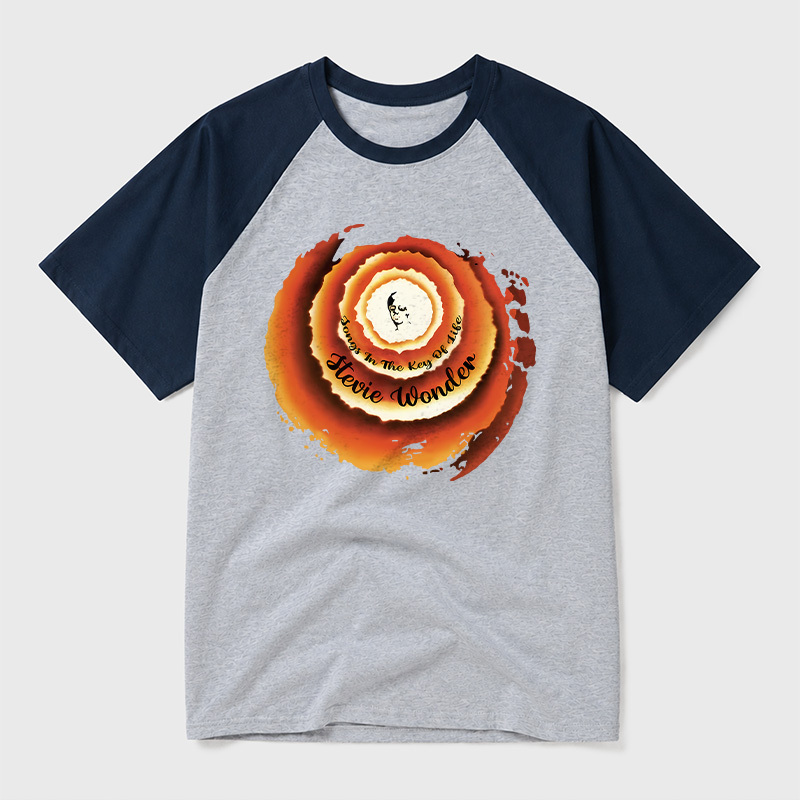 Stevie Wonder Songs In The Key Of Life Geek Retro Raglan T-Shirt