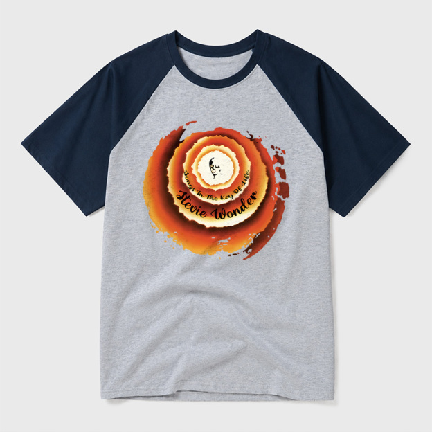 Stevie Wonder Songs In The Key Of Life Geek Retro Raglan T-Shirt