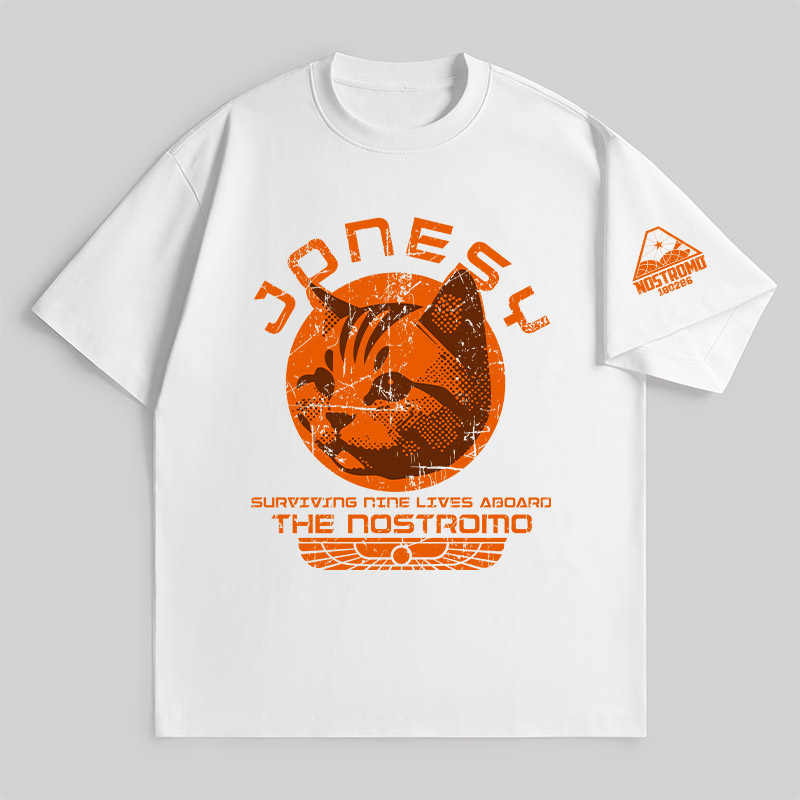 Jonesy Surviving Nine Lives Aboard The Nostromo Unisex Oversized T-shirt