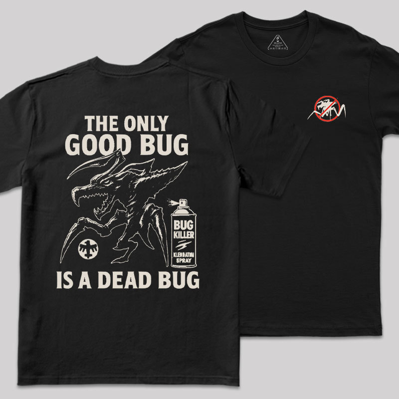 A Dead Bug Front and Back Printed Geek T-Shirt