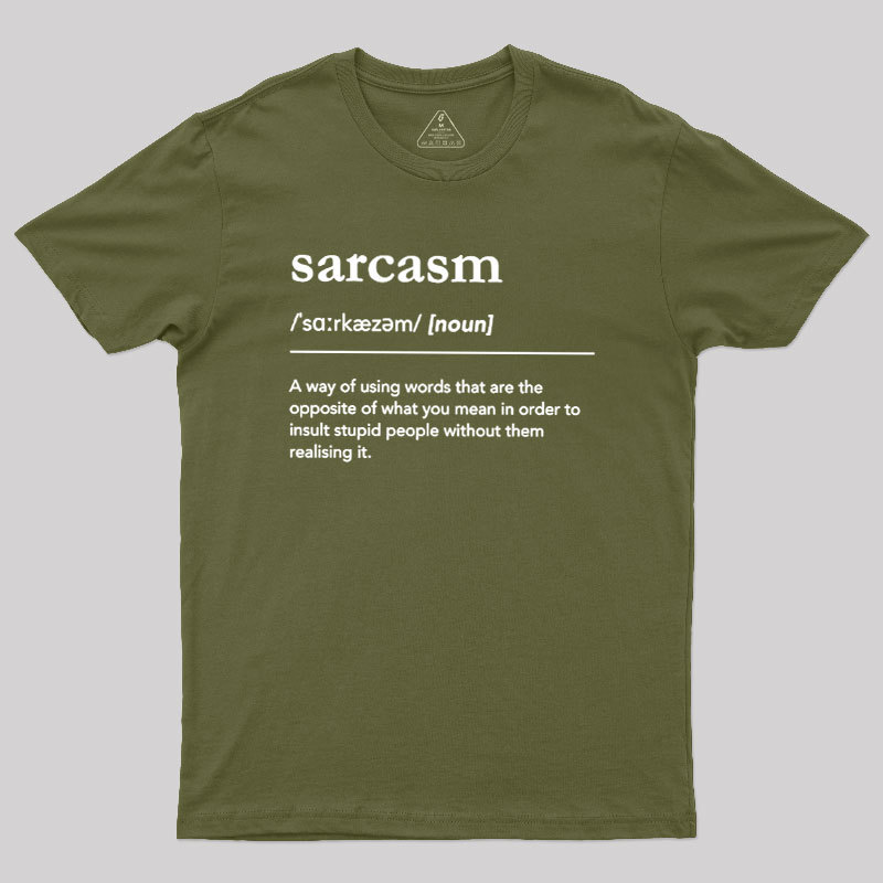 Funny Sarcasm Definition Geek T-Shirt