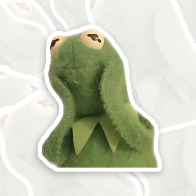 Enjoy Frog Funny Geek Sticker
