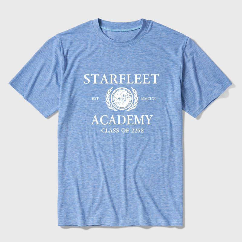 Starfleet Acadmey Class Of 2258 White Ultra Soft Heather Tee