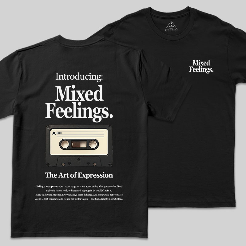 Mixed Feelings Front and Back Printing Geek T-Shirt