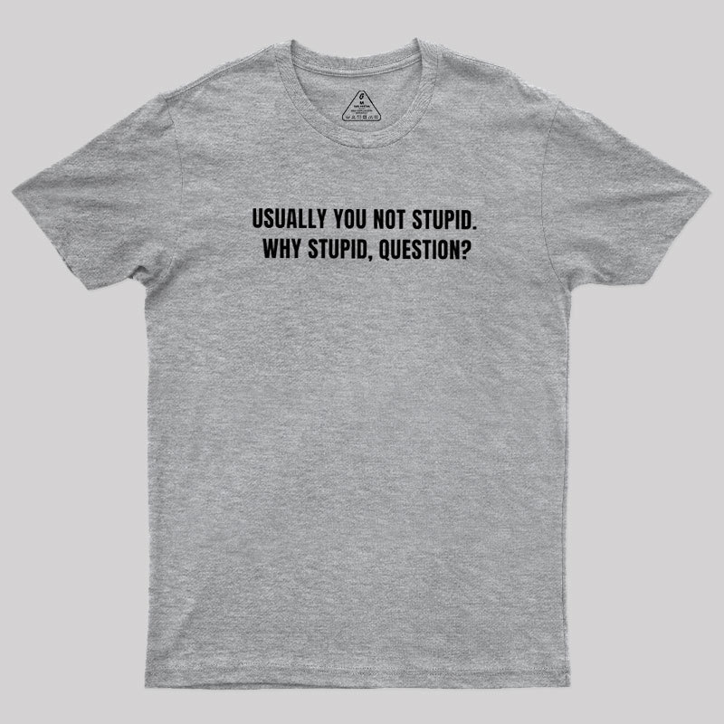 Why Stupid Geek T-Shirt