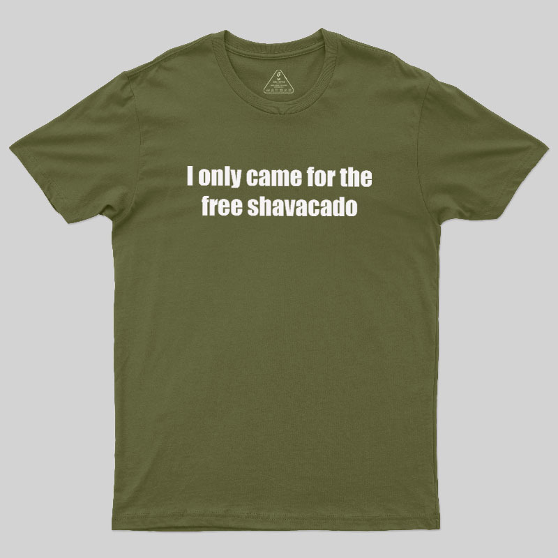 Free Shavacado Geek T-Shirt