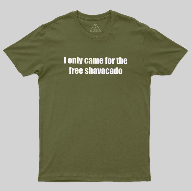 Free Shavacado Geek T-Shirt