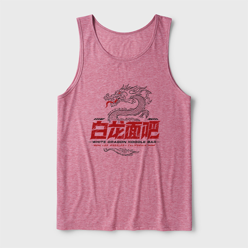 White Dragon Noodle Bar Ultra Soft Heather Tank