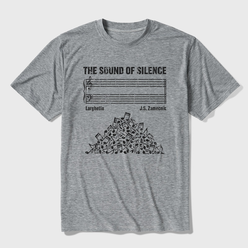 The Sound Of Silence Music Sheets Ultra Soft Heather Tee