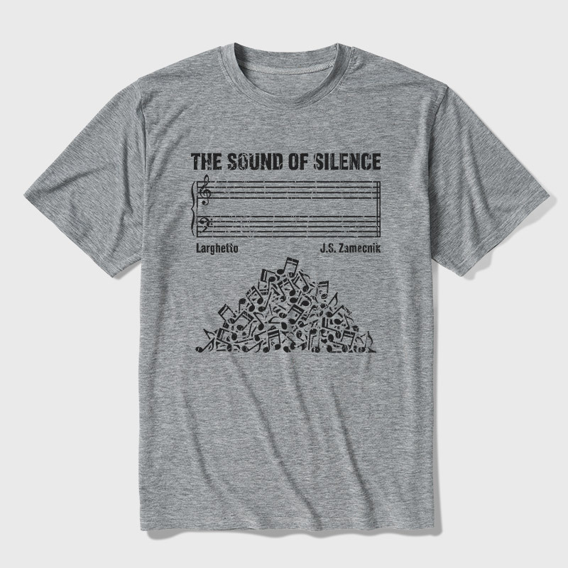 The Sound Of Silence Music Sheets Ultra Soft Heather Tee