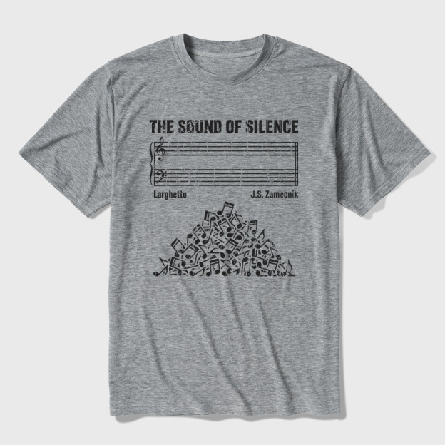The Sound Of Silence Music Sheets Ultra Soft Heather Tee