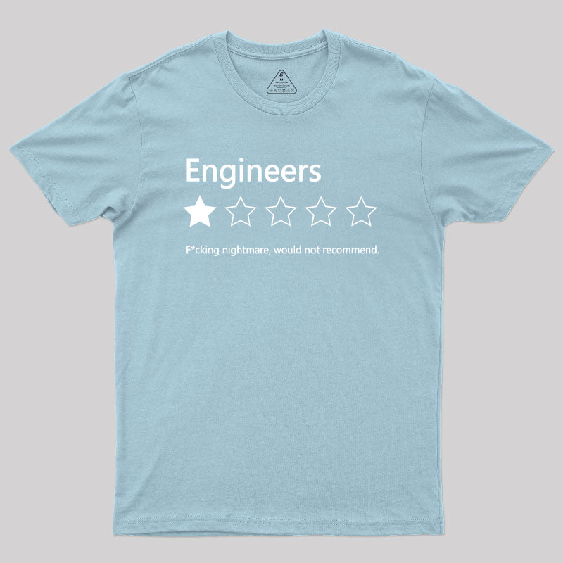 Engineers Would not Recommend Geek T-Shirt
